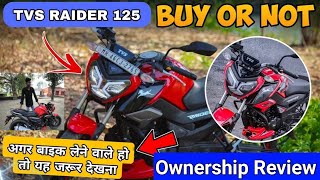 TVS Raider 125 Long Term Ownership Review tvsraider [upl. by Natanoy]