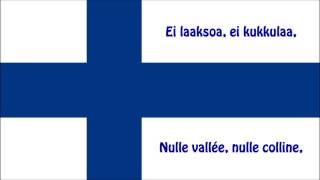 Hymne national de Finlande FIFR paroles  Anthem of Finland [upl. by Hgielek801]