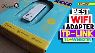 TpLink TLWN821N Wifi Adapter Unboxing And Review  Best Wifi Adapter  KingsOfTechnology [upl. by Dilahk]