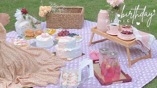 birthday vlog  picnic at home shopping amp more 🧺🌸 [upl. by Anihpesoj]