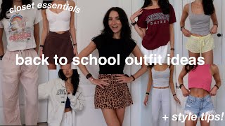 15 BACK TO SCHOOL OUTFIT IDEAS  cute essentials amp style tips [upl. by Belloir]