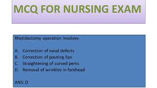 Geriatric Nursing Questions  All Nursing Exams Most important Nursing Question amp Answers MCQ [upl. by Dlonra]