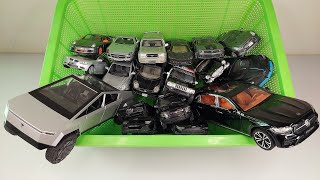 Box Full of Model Cars  9  Feat MercedesBenz amp Tesla Cyber Truck  Black and Silver Color Cars [upl. by Suzi]