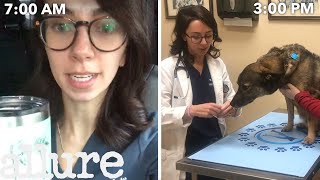 A Veterinarians Entire Routine from Waking Up to Treating Pets  Allure [upl. by Ainitsirhc475]