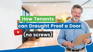 How Tenants can Draught Proof a Door no screws [upl. by Rusty]