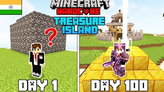 I Survived 100 Days on Treasure Island in Minecrafthindi [upl. by Elstan]