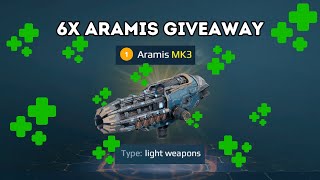 6X Aramis Giveaway Titan time War Robots WRwinAramis [upl. by Nnaes]