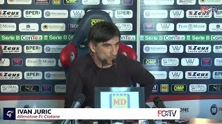 La conferenza di Juric alla vigilia di CrotoneLanciano [upl. by Ahsyak535]