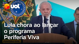 Lula chora ao lançar programa Periferia Viva Parte do povo brasileiro fica com o que resta [upl. by Koeninger]