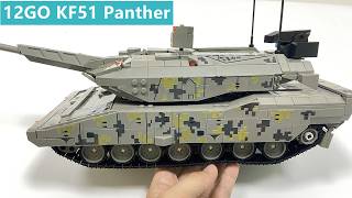 Speed Build A Lego Modern Tank With Interior And RC12GO 96001 KF51 Panther Review [upl. by Chilson748]