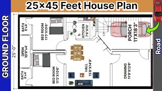 25x45 house plan  25x45 house plan with car parking [upl. by Anirbak]