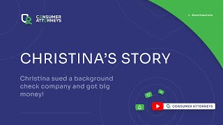 Christina Testimonial Mistaken Background Check [upl. by Lebana]