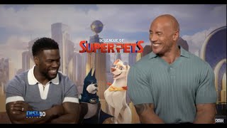 The Rock amp Kevin Hart Hilariously Dish on DC League of SuperPets Whos the Funniest amp More [upl. by Vizza]