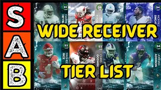 RANKING the BEST Wide Receivers Updated in Madden 24 Ultimate Team Tier List [upl. by Arriat316]