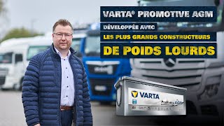 Les Batteries AGM VARTA ProMotive développées avec les principaux constructeurs de Poids Lourds [upl. by Llemart]