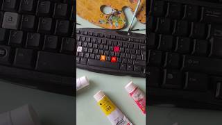 customised keyboard part 3 art acrylic acrylicpainting artist painting paintingstyles [upl. by Herodias]