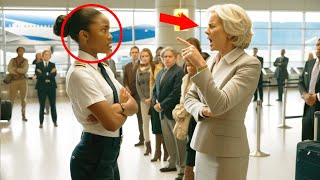 Racist Karen INSULTS Black Female Pilot What Happened Next Shocked Everyone [upl. by Aniweta519]