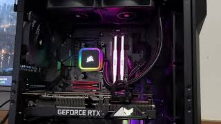 UPGRADE AMD RYZEN 9 5900X  WATER COOLER CORSAIR H100I RGB ELITE  VENTOINHA CORSAIR S120 ELITE [upl. by Kinson]