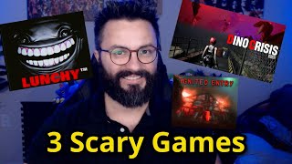 Dino Crisis Remake A Home Invasion and a Bad Lunch Experience  3 Scary Games [upl. by Iveel]