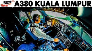 Piloting AIRBUS A380 into Kuala Lumpur [upl. by Tayyebeb]