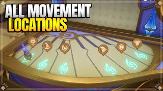 All Movement Locations for Autoharmonic Music Box  World Quests amp Puzzles 【Genshin Impact】 [upl. by Lehsar]