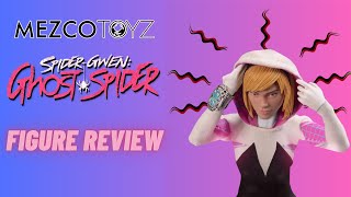 Mezco One12 Collective Marvel GhostSpider Action Figure Review [upl. by Anaoj]