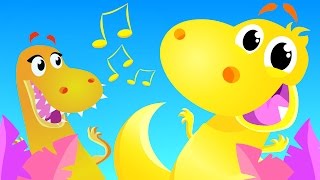 The Dinosaur Dance  Kids Songs  by Little Angel [upl. by Phail]