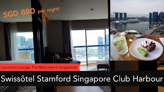 Swissotel The Stamford Singapore Club Executive Harbour Room Review The Best view in Singapore [upl. by Lynden565]