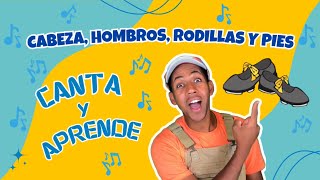 CABEZA HOMBROS RODILLAS Y PIES Canción Infantil  Aprende con Pancho  Spanish Lesson for Children [upl. by Ahslek]