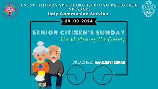 ST Thomas SPG Church Telugu Pastorate Holy Communion Service 29092024 [upl. by Kirst]