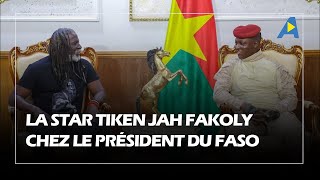 Burkina Tiken Jah Fakoly reçu en audience par le président de la transition [upl. by Orva]