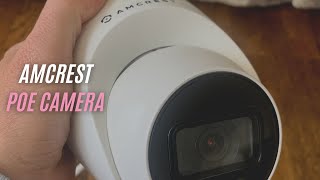 Amcrest 5MP Turret POE Camera Unboxing  UltraHD Outdoor IP Camera POE Security Surveillance Camera [upl. by Tahmosh]