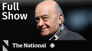 CBC News The National  Mohamed AlFayed rape allegations [upl. by Gelb]