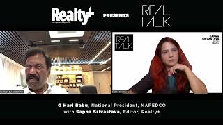 Realty Real Talk  G Hari Babu National President NAREDCO [upl. by Eilema]