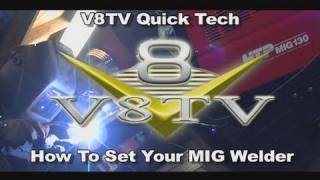 Welding Tips How To Set any MIG Welder Video V8TV HTP MIG 130 [upl. by Arim]