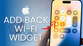 How To Add WiFi Widget To iPhone Control Center iOS 18 [upl. by Auginahs]