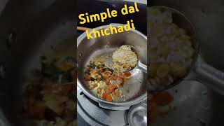 Simple dal khichadi dalkhichdi dalkhichdirecipe khichdilover khichdirecipe Myhobbycornerjs [upl. by Onitsoga]