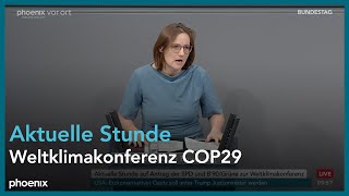 Aktuelle Stunde Weltklimakonferenz COP29 am 141124 [upl. by Harahs]