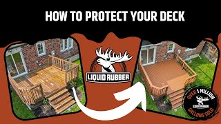 How to use Liquid Rubber Deck Coating to protect your Deck [upl. by Kciredes]