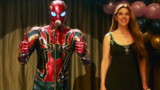 SpiderMan at Aunt Mays Charity Event  SpiderMan Far From Home 2019 Movie CLIP HD [upl. by Gwyneth612]