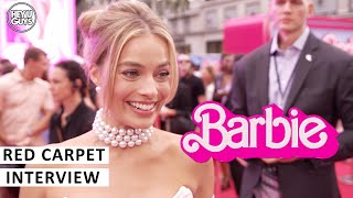 Margot Robbie  Barbie UK Premiere Red Carpet Interview [upl. by Malim]