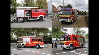 Kellerbrand in Schule Großübung der Mainzer Jugendfeuerwehren am Otto Schott Gynasium [upl. by Bayard193]