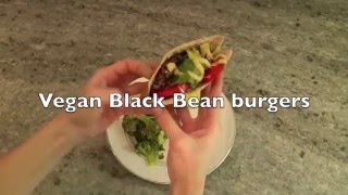 BLACK BEAN BURGER RECIPE  VEGAN  HCLF [upl. by Aciemaj]