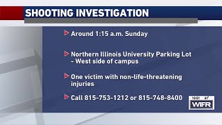 Shooting at Northern Illinois University parking lot injures one person [upl. by Navillus]