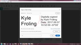 Digitally Signing a Document in Adobe Reader DC for FREE [upl. by Giannini]