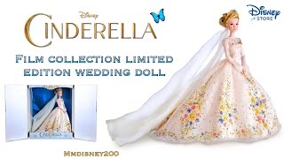 Disney Store 17quot Cinderella Limited Edition Platinum Wedding Doll Review [upl. by Ilamad]