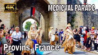 Provins France 4K  Medieval Parade Costume La Plus Grande Féte Médiévale de France  June 11 2023 [upl. by Waterman136]