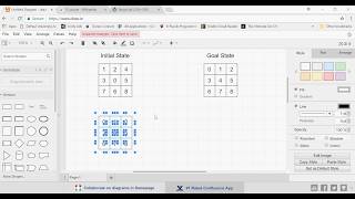 Implemented 8 number puzzle using Python amp pygame [upl. by Burgwell]