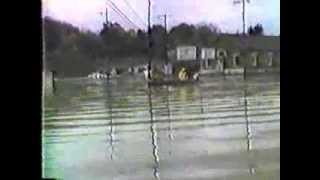 1985 Flood Hartland Bridge Clarksburg Water Board Route 98 VA Park Bridge Clarksburg WV [upl. by Ahsemo]