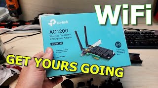 How to install a TPLink WiFi PCIe Adapter Card With the Latest Driver [upl. by Luy]